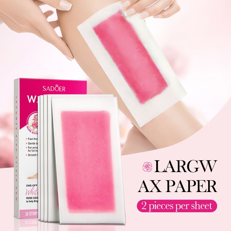 Hair Care With Aloe Vera - Kertas Waxing Strip Lidah Buaya Penghilang