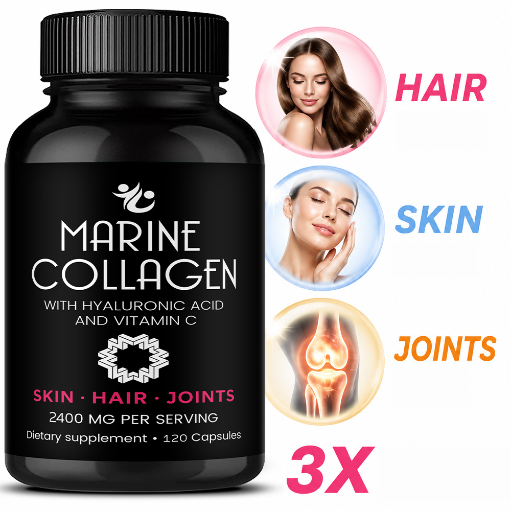 Hair Care Capsule - Kapsul Kolagen Laut 2200mg - dengan