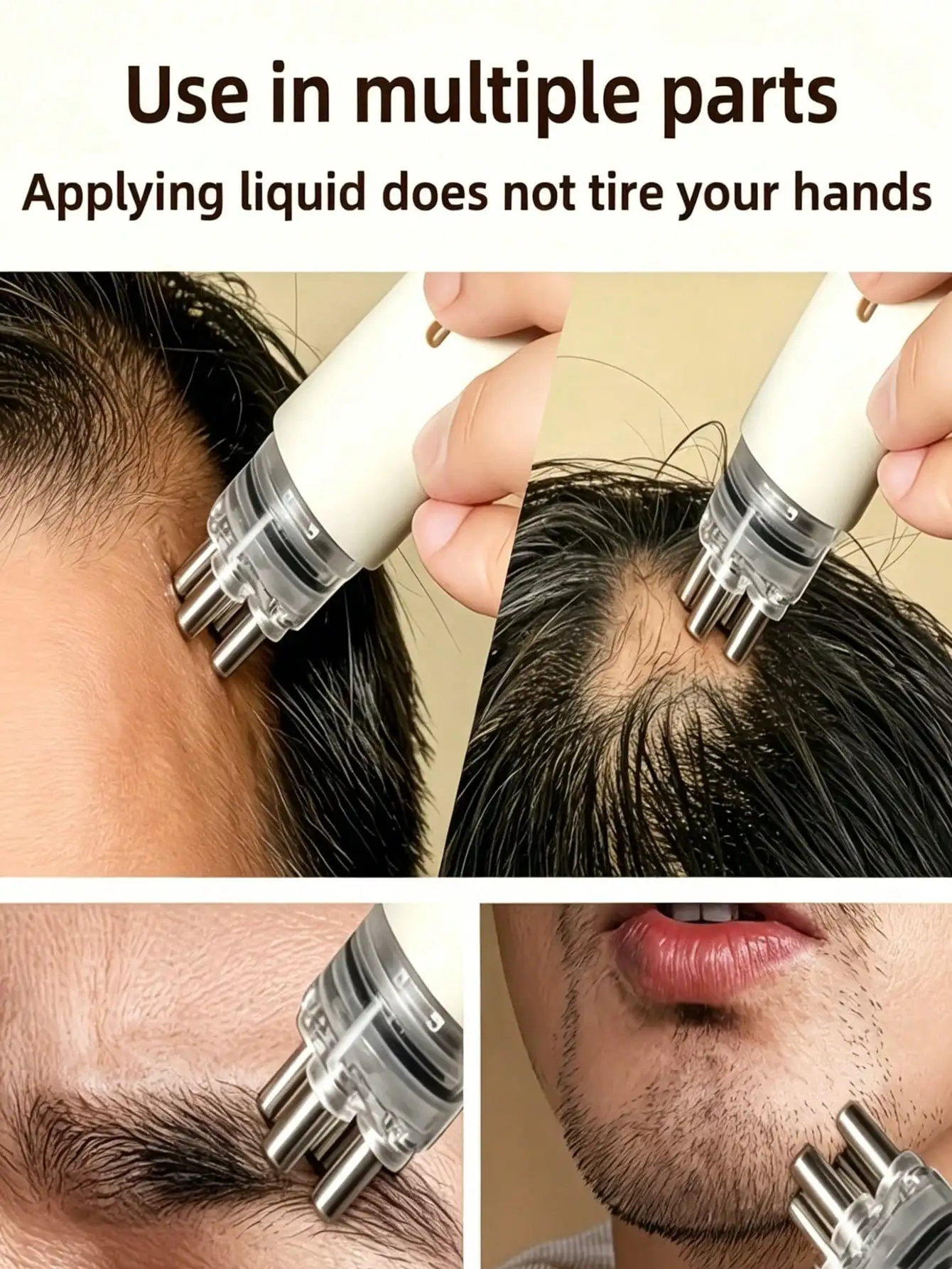 Hair Care Serum - Aplikator Kulit Kepala Kapasitas Perjalanan, Sisir
