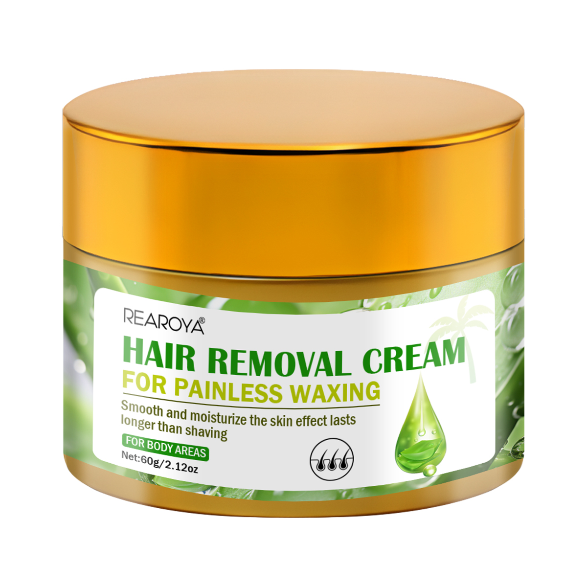 Hair Care With Aloe Vera - Krim penghilang rambut lidah buaya, Pembersih
