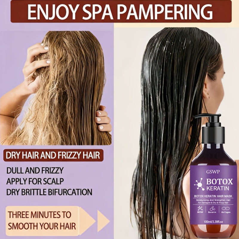 GSWP Botox Keratin Hair Mask,  - Bond Repair Shampoo ulasan dan harga