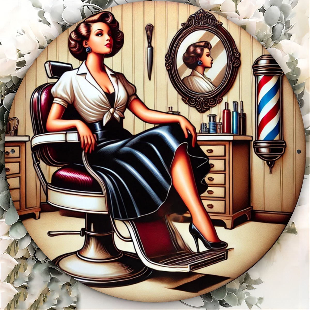 1 Buah Papan Logam Vintage unt - Hair Care Barber ulasan dan harga