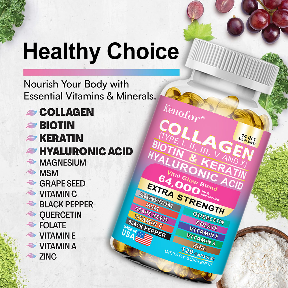 Kapsul Kolagen Kompleks, Mence - Hair Care Capsule ulasan dan harga