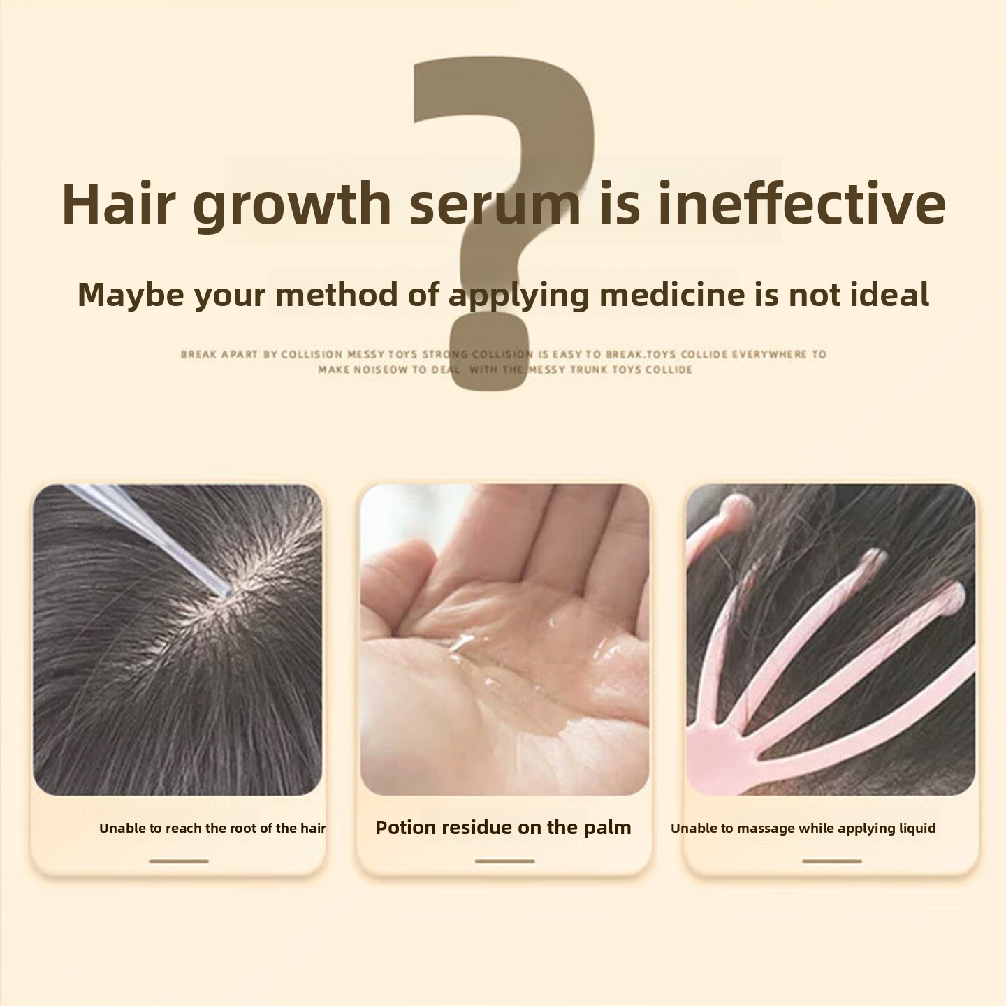 Sisir Pijat Rol Aplikator Mino - Hair Care Serum ulasan dan harga