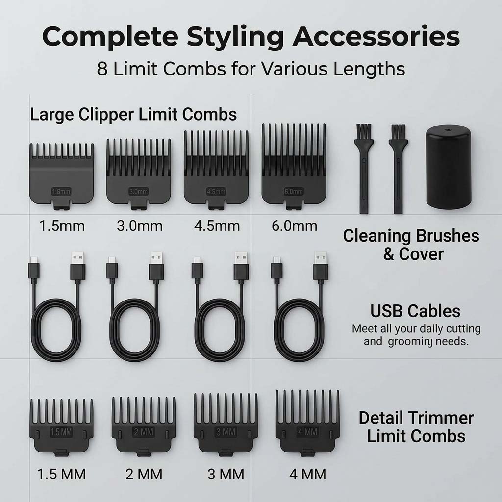 Set Alat Cukur Rambut Pria 4 i - Hair Care Barber ulasan dan harga