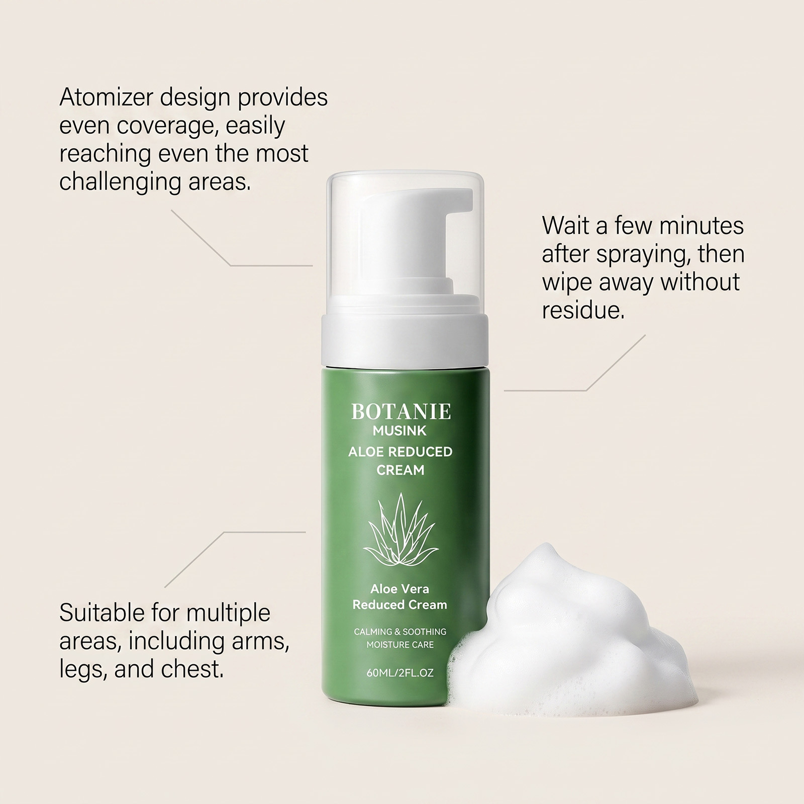 Krim Penghilang Bulu Aloe Vera - Hair Care With Aloe Vera ulasan dan harga