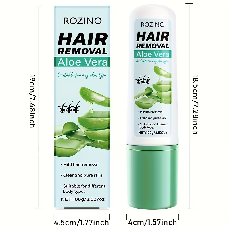 Krim Penghilang Bulu ROZINO Al - Hair Care With Aloe Vera ulasan dan harga