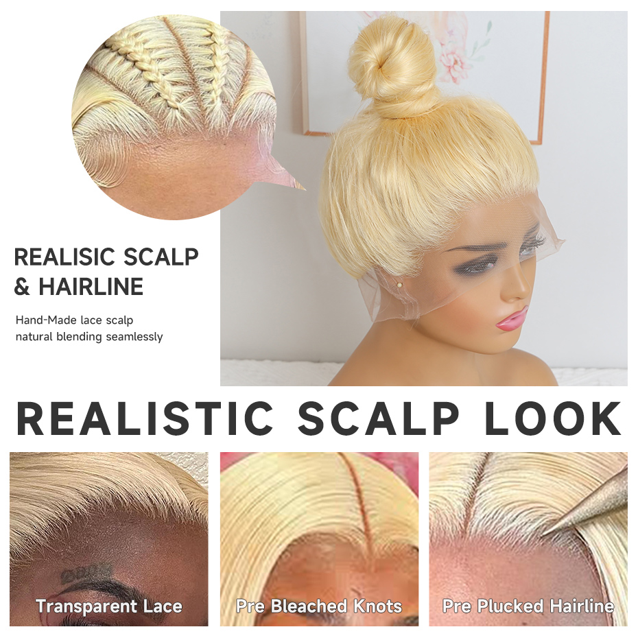 Wig Rambut Manusia Lurus 40 42 - Lace Front Wig ulasan dan harga