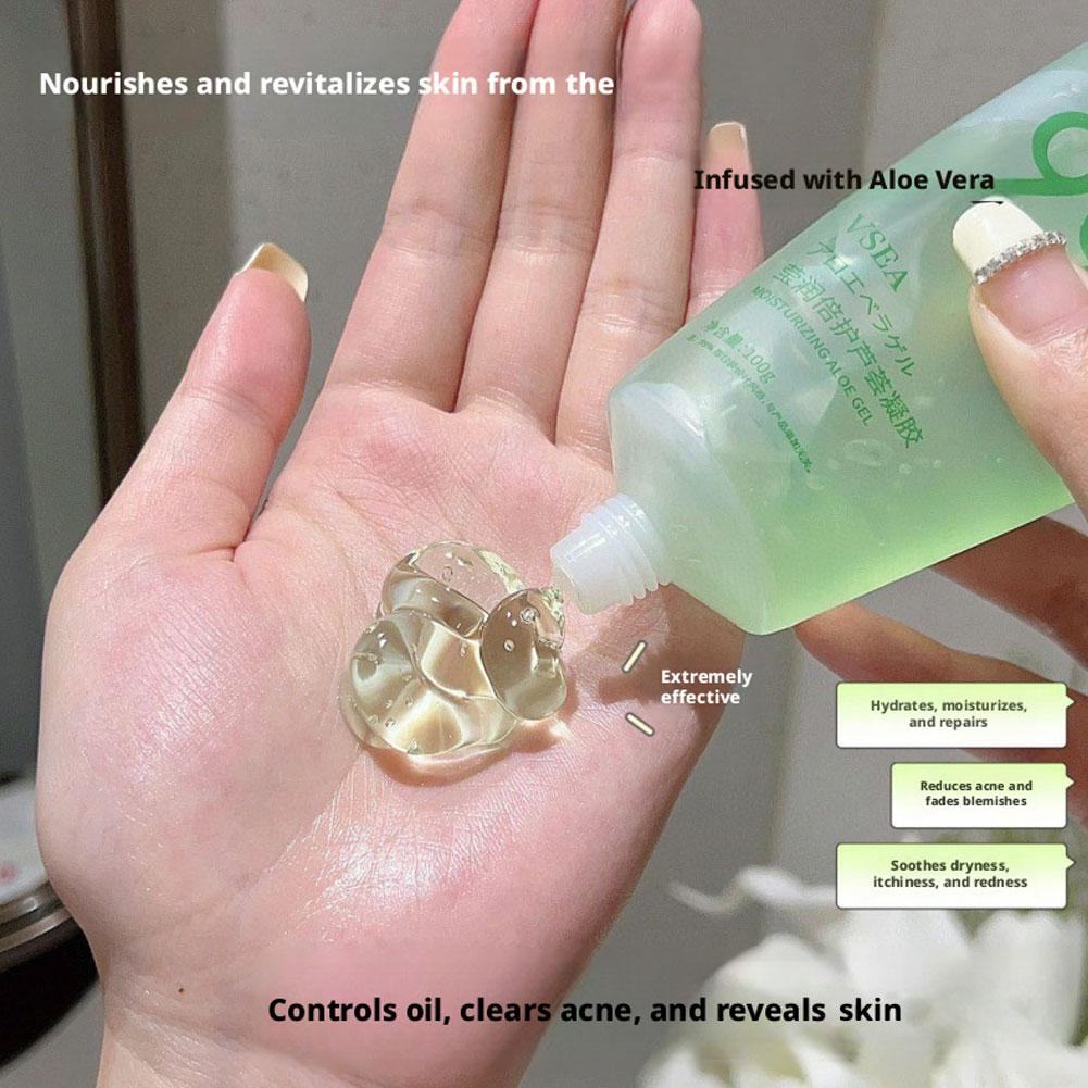 1/3/5 Buah Gel Lidah Buaya 99% - Hair Care With Aloe Vera ulasan dan harga