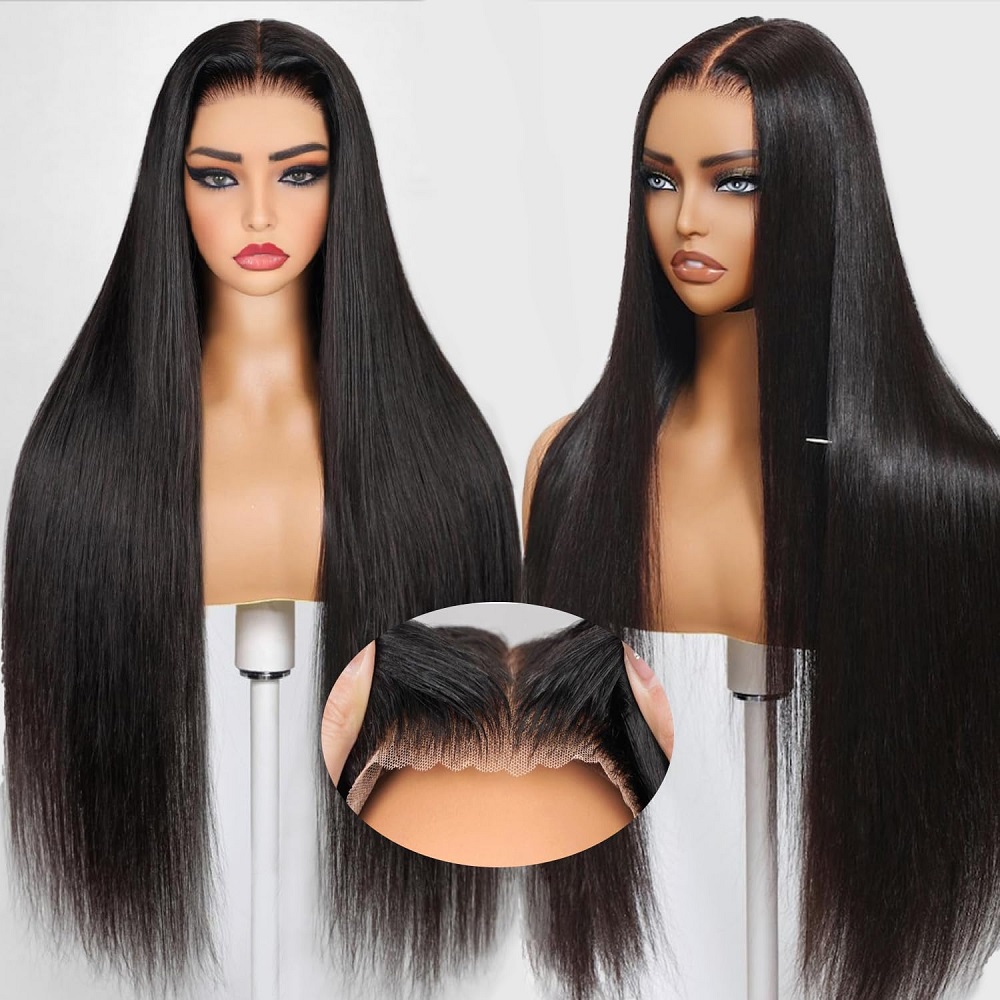 Wig Rambut Manusia Lurus Tanpa - Lace Front Wig ulasan dan harga