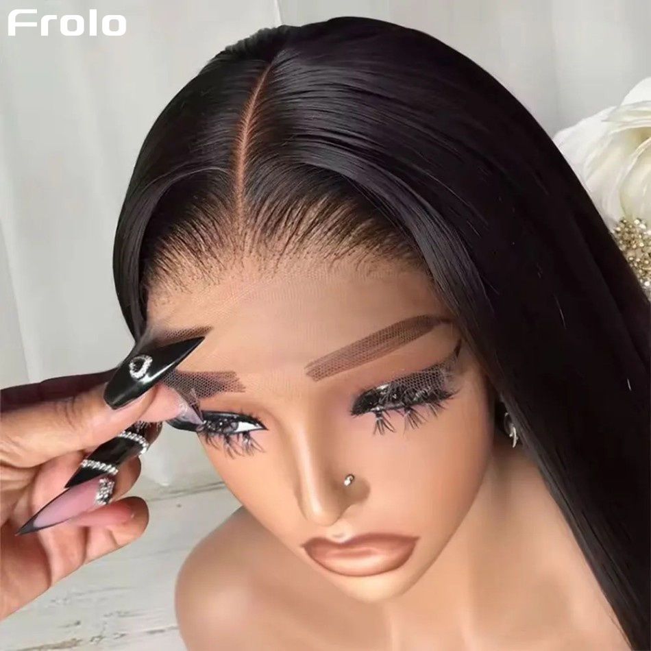 Wig Rambut Manusia Lurus Tanpa - Lace Front Wig ulasan dan harga